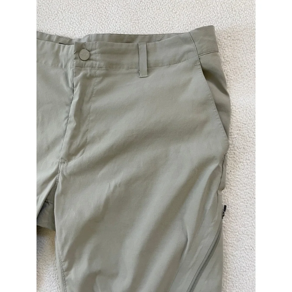 The North Face Mens 38 Paramount Trail Hiking Pants Tan Straight Leg Stretch‎